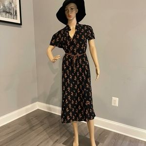 Abound Vintage short sleeve tea length dress